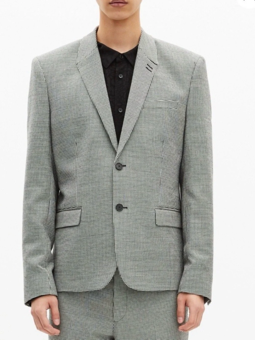 The Kooples Grey Houndstooth Blazer and Trousers